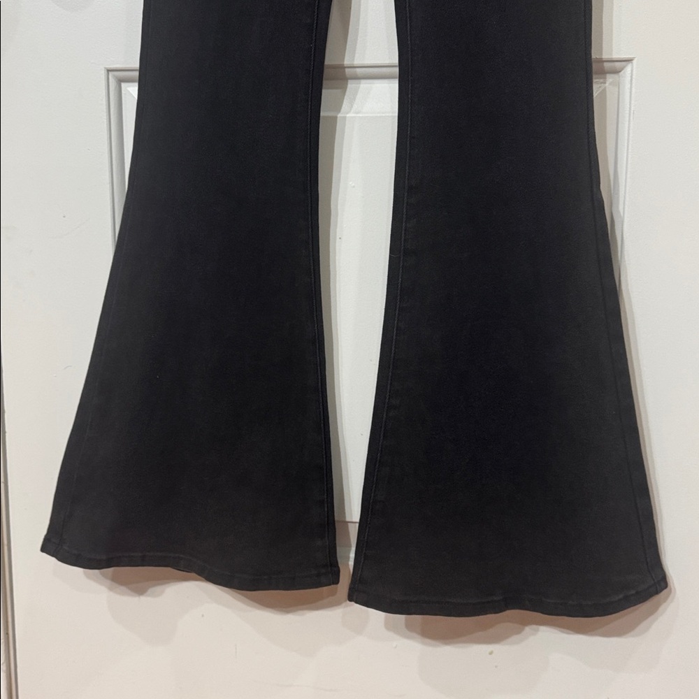 *NEW* SANDRINE ROSE BLACK RETRO SUPER FLARE JEAN 27 - Picture 5 of 9